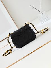 Okify Chanel Classic Flap Bag Black 13-18-7 cm - 2