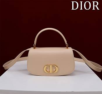 Okify Dior Small 30 Montaigne Avenue Top Handle Bag Beige 19×9×8cm