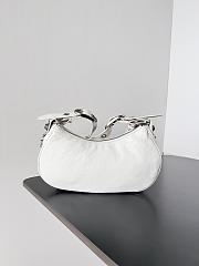 Okify Balenciaga Women's Le Cagole Xs Shoulder Bag With Piercings in Optic White - 4