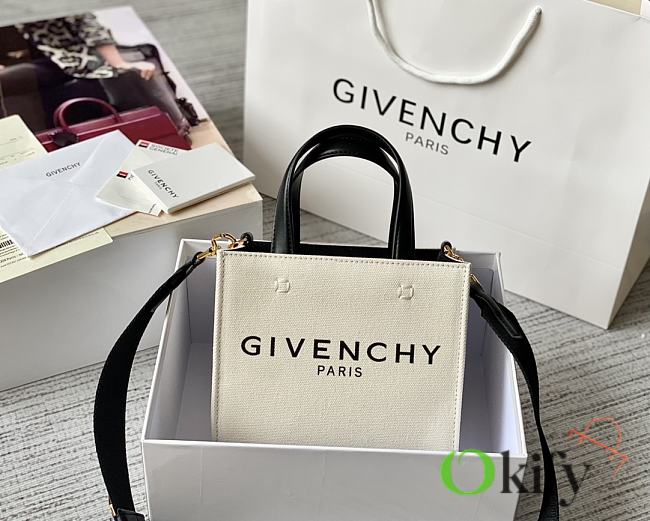 Okify Mini G-Tote shopping bag in canvas 19*8*16 cm - 1