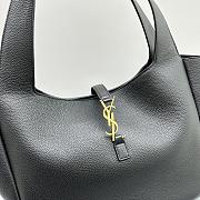 Okify YSL LE 5 À 7 bea in grained leather Black 33x28x14 cm  - 2