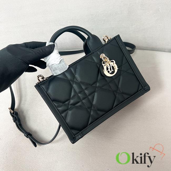 Okify Dior Mini Dior Book Tote Black 21.5*13*7.5cm - 1