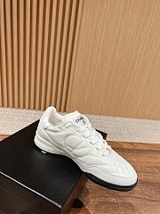 Okify Chanel Calfskin & Suede Calfskin Trainers White - 4