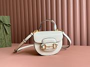 Okify Gucci Horsebit 1955 mini top handle bag White 18x15x6 cm - 1