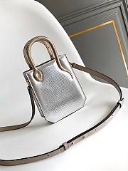 Okify Bvlgari Serpentine Mini Tote Bag In Silver 13 X 17.5 X 5.5cm - 1