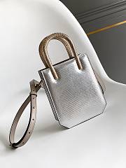 Okify Bvlgari Serpentine Mini Tote Bag In Silver 13 X 17.5 X 5.5cm - 2