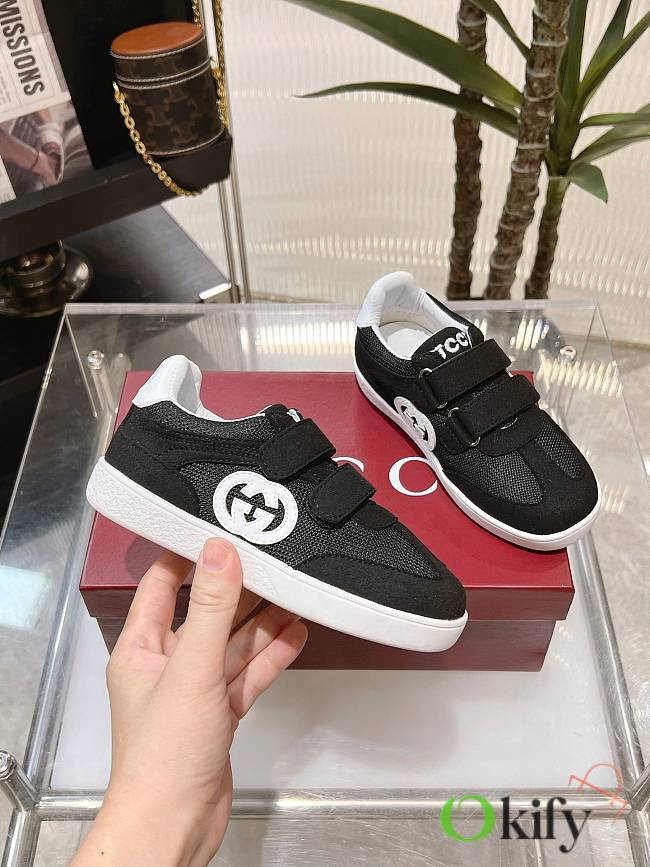 Okify Gucci 2024 latest model Forrest Gump training shoes for children Black - 1