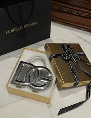 Okify Dolce & Gabbana Logo Box Handbag Silver 20x15x6.5 cm - 3