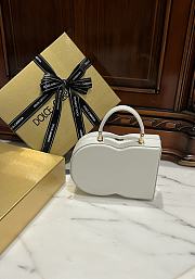 Okify Dolce & Gabbana Logo Box Handbag White 20x15x6.5 cm - 3