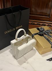 Okify Dolce & Gabbana Logo Box Handbag White 20x15x6.5 cm - 2