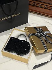 Okify Dolce & Gabbana Logo Box Handbag Black 20x15x6.5 cm - 3