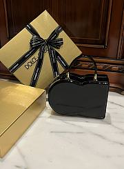 Okify Dolce & Gabbana Logo Box Handbag Black 20x15x6.5 cm - 2