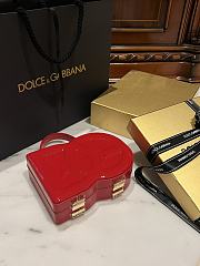 Okify Dolce & Gabbana Logo Box Handbag Red 20x15x6.5 cm - 2