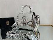 Okify Versace Versace La Medusa mini bag with silver finish 20x10x17 cm - 4