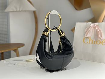 Okify Chloe The Bracelet Bag Black 32x14x10cm