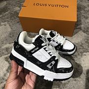 Okify Louis Vuitton Trainers/Sneakers Monogram Denim White Black - 1