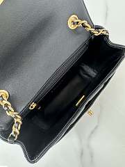 Okify Chanel Mini flap bag Shiny Lambskin & Gold Plated Metal Black 20X8X11cm - 2