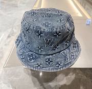 Okify Louis Vuitton Monogram Essential Bucket Blue - 1