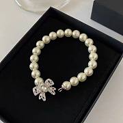 Okify MiuMiu Butterfly Charm Pearl Bracelet  - 2