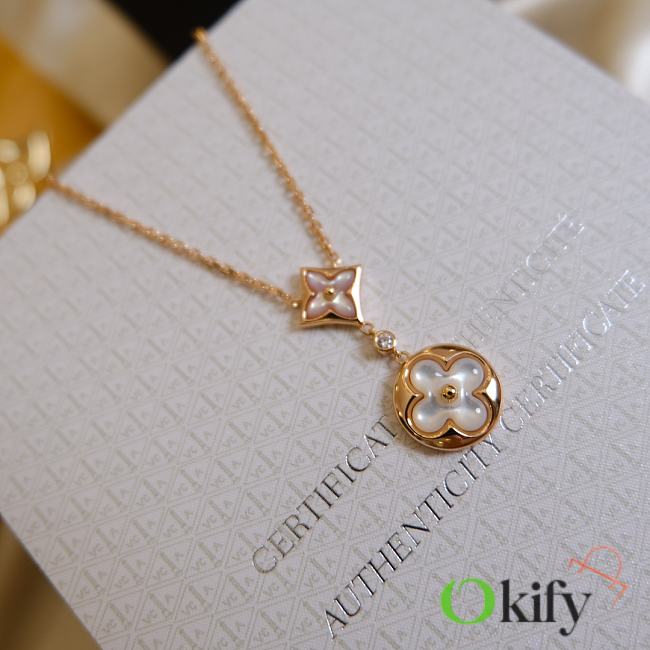 Okify Louis Vuitton Necklace Monogram Flower - 1