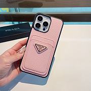 Okify Prada Phone Case Card Slot Pink - 1