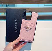 Okify Prada Phone Case Card Slot Pink - 4