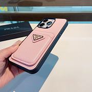 Okify Prada Phone Case Card Slot Pink - 2