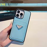 Okify Prada Phone Case Card Slot Blue - 3