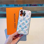 Okify Louis Vuitton Phone Case Air Cushion Gradient Blue Pink  - 2