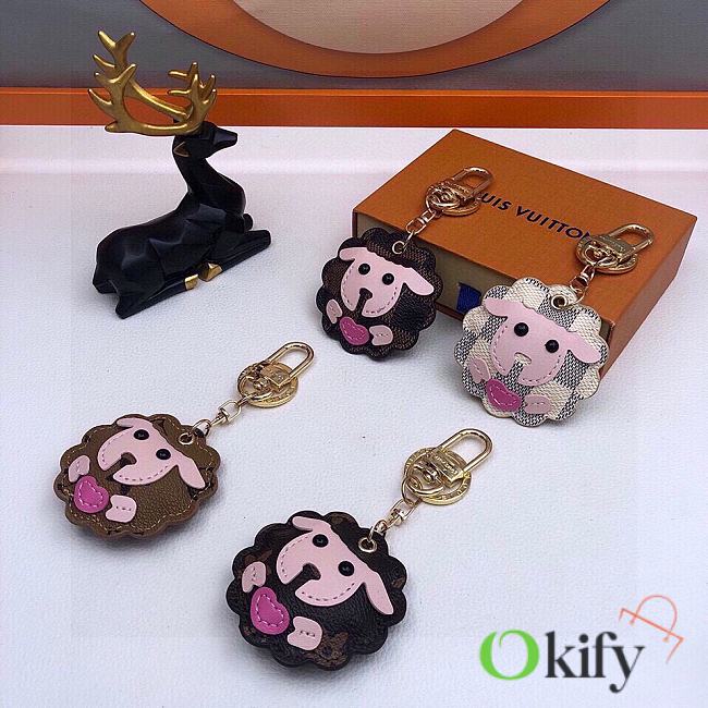 Okify Louis Vuitton Sheep Keychain - 1