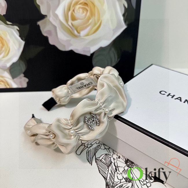 Okify Chanel White Headband - 1