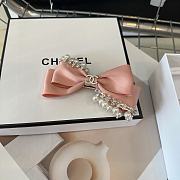 Okify Chanel Pink Bow Hairclip  - 1