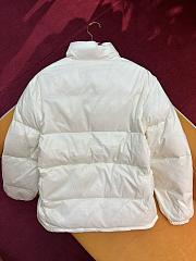 Okify Gucci Padded nylon bomber jacket with Web White - 2