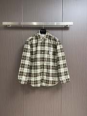 Okify MIUMIU cotton plaid long-sleeved jacket  - 1