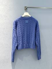 Okify Loewe Sweater in wool Blue Melange - 1