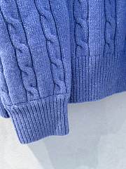 Okify Loewe Sweater in wool Blue Melange - 3