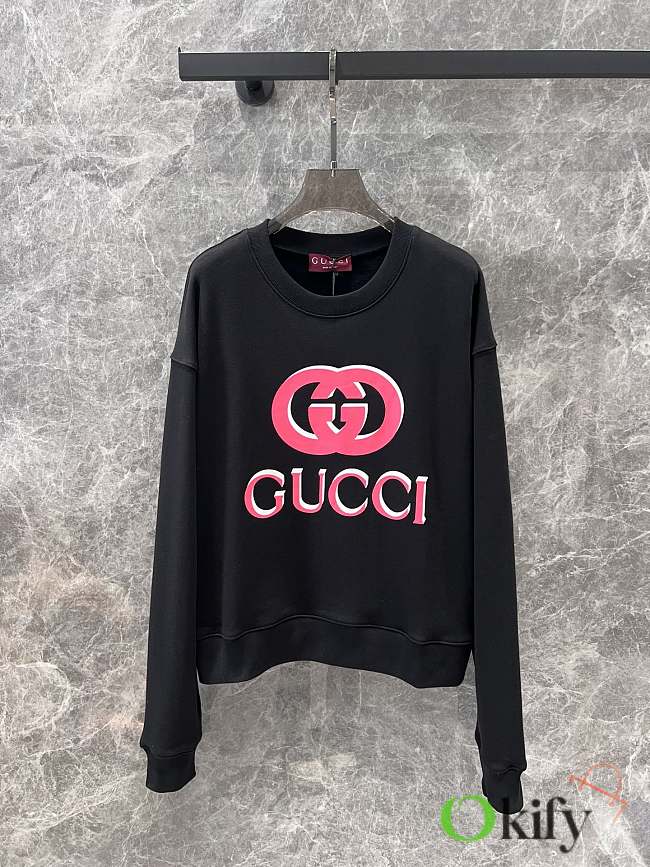 Okify Gucci Printed cotton jersey sweatshirt - 1