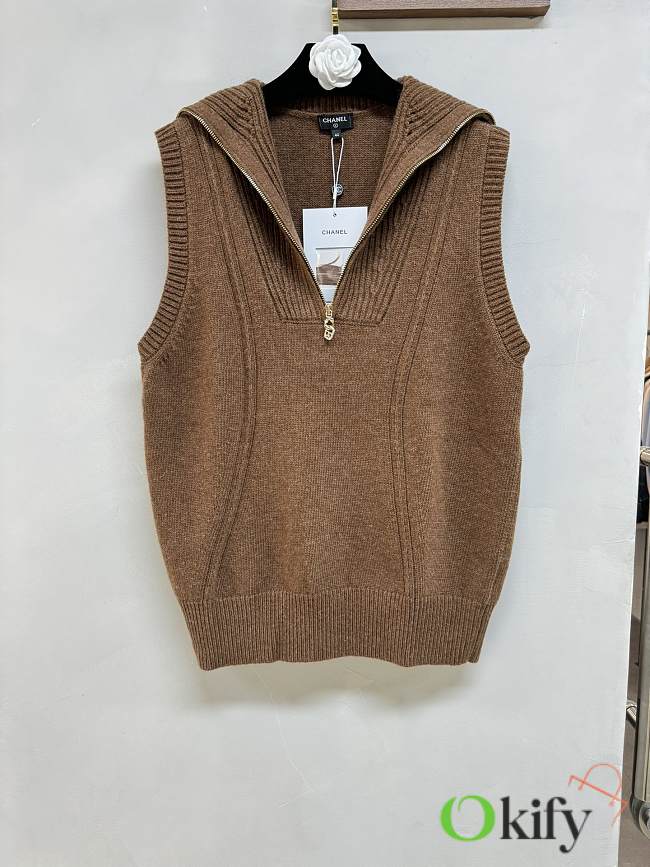 Okify Chanel Pullover Cashmere Brown - 1