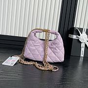 Okify Chanel 24A Small Hobo Pink Bag 21.5×20×7cm - 4