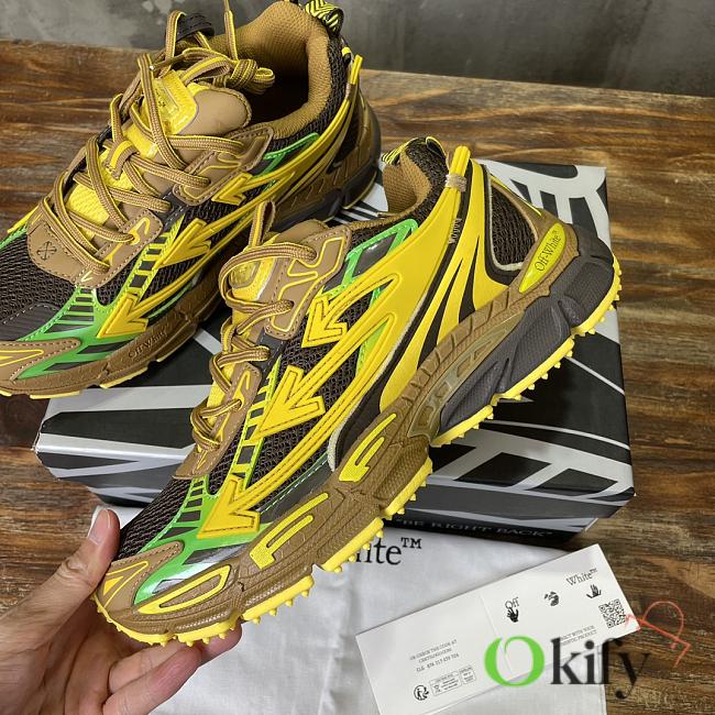 Okify Off-White C/O VirGil Abloh Trainers Yellow Brown  - 1