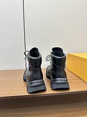 Okify LOUIS VUITTON Ruby Flat Ranger Boots Black 1AAM5U - 2