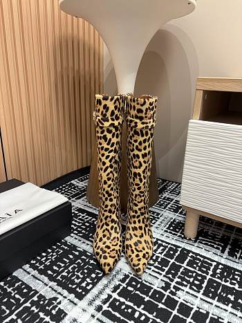 Okify ALAIA boots leopard print