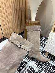 Okify ALAIA Light Brown High Boots - 3