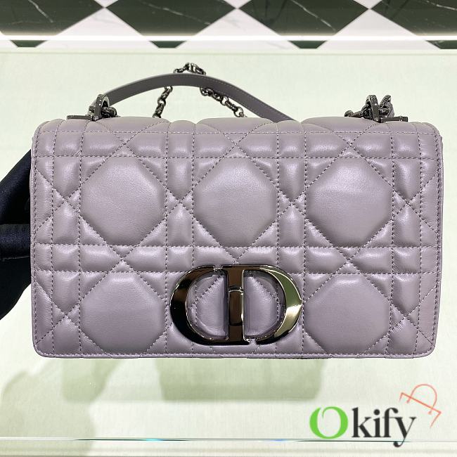 Okify Dior Caro Medium Quilted Macrocannage Calfskin Bag Size:25*12*7cm - 1