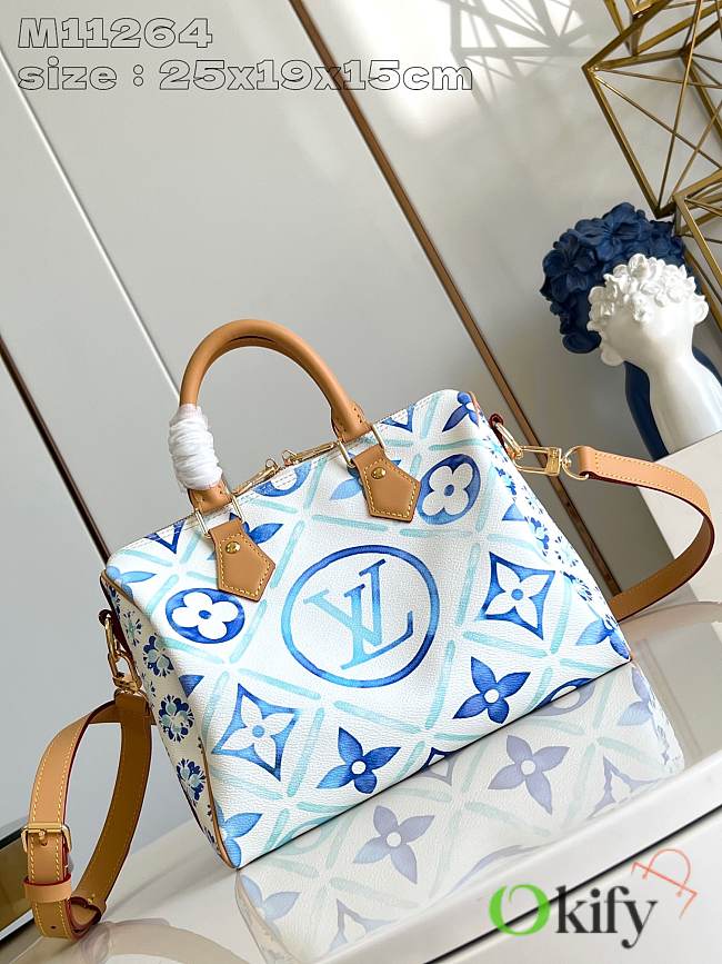 Okify Louis Vuitton Speedy Bandoulière 25 Blue M11264 25 x 19 x 15 cm - 1