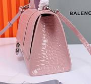 Okify Balenciaga Hourglas Crocodile ‘Pink’ 23*10*24 cm - 2