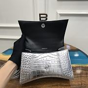 Okify Balenciaga Hourglass xs shoulder in glitter grey 19*8*21cm - 3