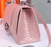 Okify Balenciaga Hourglas Crocodile ‘Pink’ 19*8*21cm - 3