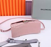 Okify Balenciaga Hourglas Crocodile ‘Pink’ 19*8*21cm - 2