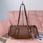 Okify Miumiu Joie nappa leather bag 44 X 16 X10.5 cm Brown - 1